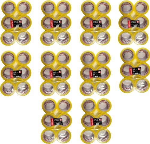 Şeffaf Bant Ambalaj Koli Bandı - 100 YRD / 91.44 Metre - 43 mm - 6 Adetlik 10 Paket