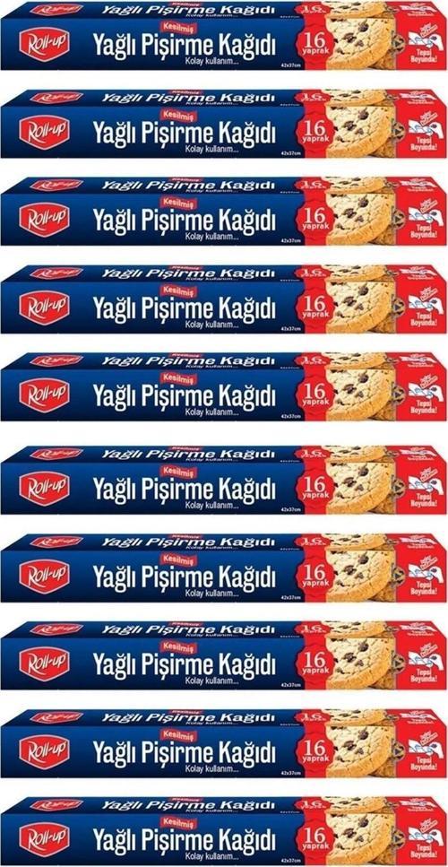 Yağlı Fırın Tepsi Pişirme Kızartma Kağıdı - 37x42 Cm. - 16 Yaprak - 10 Kutu