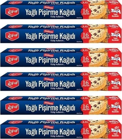 Yağlı Fırın Tepsi Pişirme Kızartma Kağıdı - 37x42 Cm. - 16 Yaprak - 5 Kutu