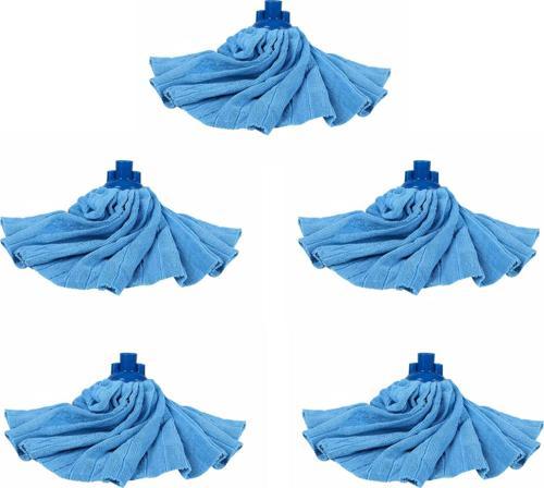 Mikrofiber Yedek Vidalı Mop / Mop Başlığı / Paspas Ucu - 5 Adet
