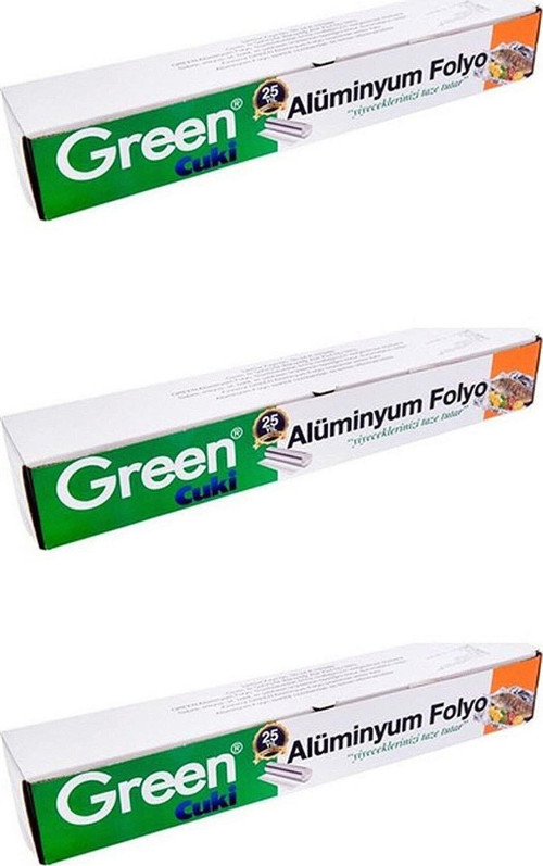 Cuki Alüminyum Folyo - 30 Cm. x 100 Metre - 3 Paket