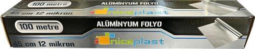 Alüminyum Folyo - 45 Cm. x 100 Metre - 12 Mikron - 1 Paket