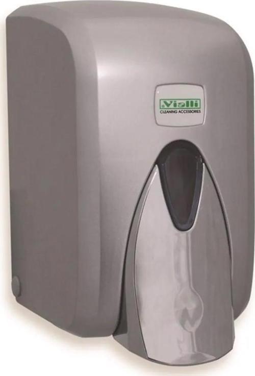S5C 500 Gr. Krom Görünümlü Hazneli Sıvı Sabunluk - Sıvı Sabun Dispenseri Aparatı