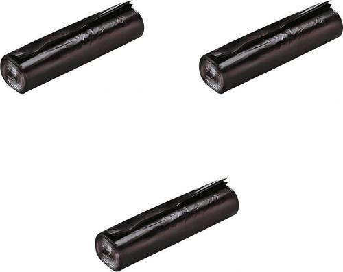 GNR Endüstriyel Battal Çöp Torbası Poşeti - 2 Kat - Siyah - 300 Gr. - 75x90 Cm. -10 Adetlik 3 Rulo