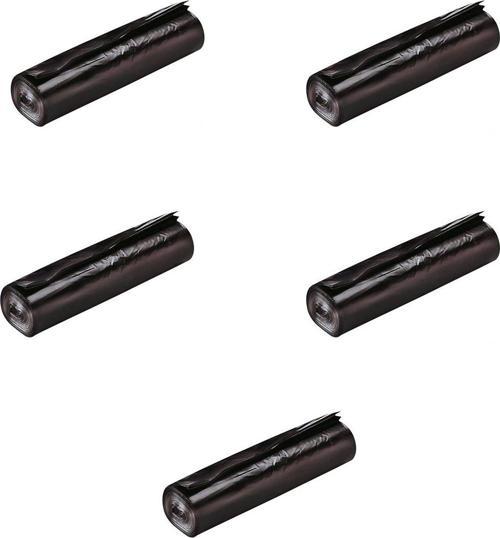 GNR Endüstriyel Battal Çöp Torbası Poşeti - 2 Kat - Siyah - 300 Gr. - 75x90 Cm. -10 Adetlik 5 Rulo