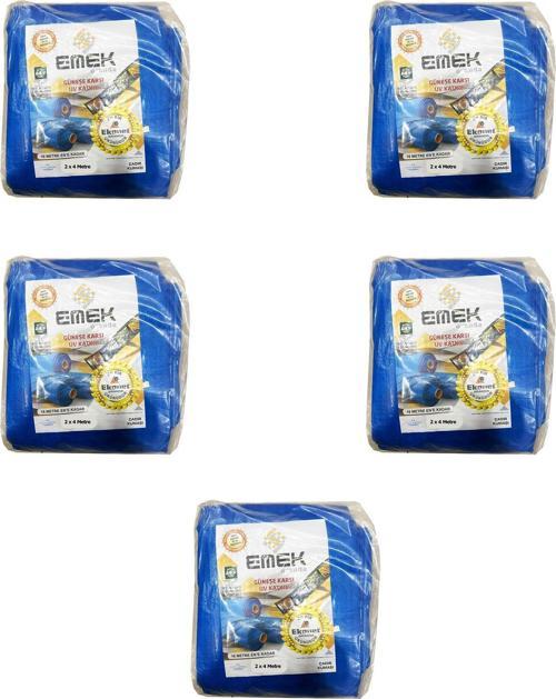 Çadır Kumaşı Branda Tente UV Güneşlik Gölgelik Koruma Yağmur Su Geçirmez - 2x4 Metre - 5 Paket