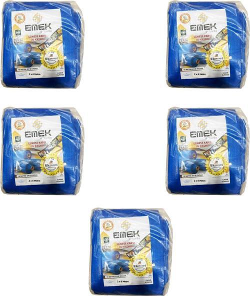 Çadır Kumaşı Branda Tente UV Güneşlik Gölgelik Koruma Yağmur Su Geçirmez - 2x6 Metre - 5 Paket