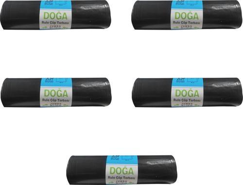 Battal Boy Çöp Torbası Poşeti - 400 Gr. - 90 Litre - 80 x 110 Cm / 10 Adetlik 5 Rulo