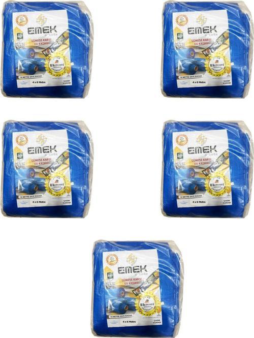 Çadır Kumaşı Branda Tente UV Güneşlik Gölgelik Koruma Yağmur Su Geçirmez - 4x6 Metre - 5 Paket