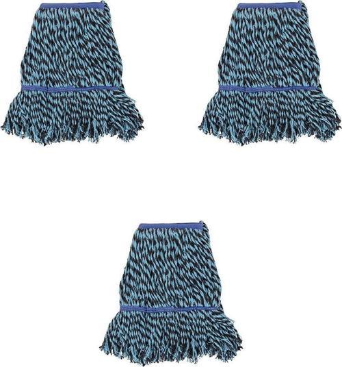 Islak Mop Püskül Paspas Başlığı - Geniş - 25 Cm. - 500 Gr. - Pamuklu - 3 Adet