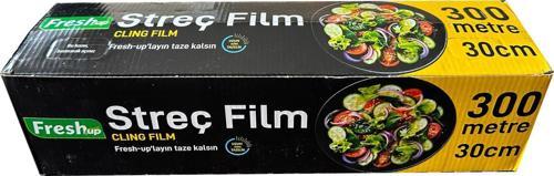 Fresh-Up Şeffaf Mutfak Rulo Streç Film Folyo - 30 Cm. x 300 Metre - Gıdaya Uygun - 1 Paket