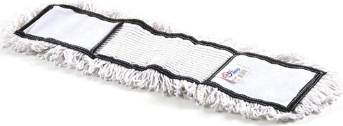 Nemli Palet Yedek Mop Paspas - 60 Cm - Pamuklu - Beyaz - 1 Adet