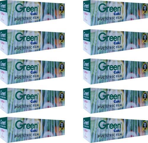 PVC Streç Film Folyo - Gıdaya Uygun - 9 Mikron - 30 x 300 Metre - 10 Paket