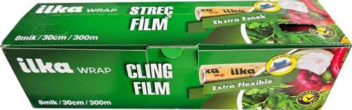 Şeffaf Mutfak Rulo Streç Film Folyo - 30 Cm. x 300 Metre - Gıdaya Uygun