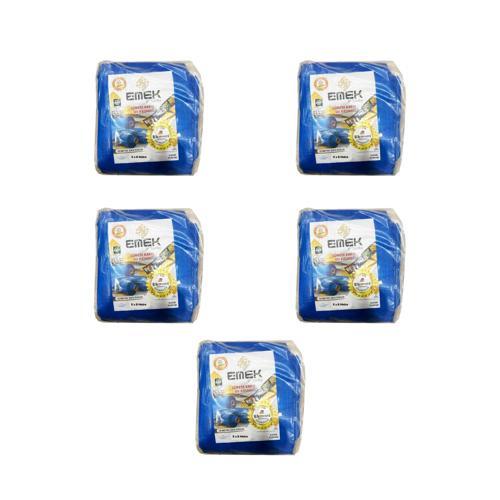 Çadır Kumaşı Branda Tente UV Güneşlik Gölgelik Koruma Yağmur Su Geçirmez - 5x8 Metre - 5 Paket