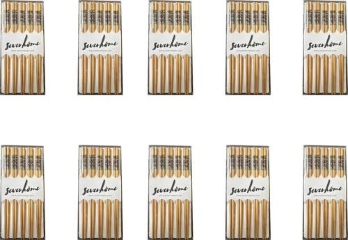 Desenli Yıkanabilir Kore Japon Çin Bambu Chopsticks Yemek Çubuğu - 24 Cm. - 5 Çiftlik 10 Paket
