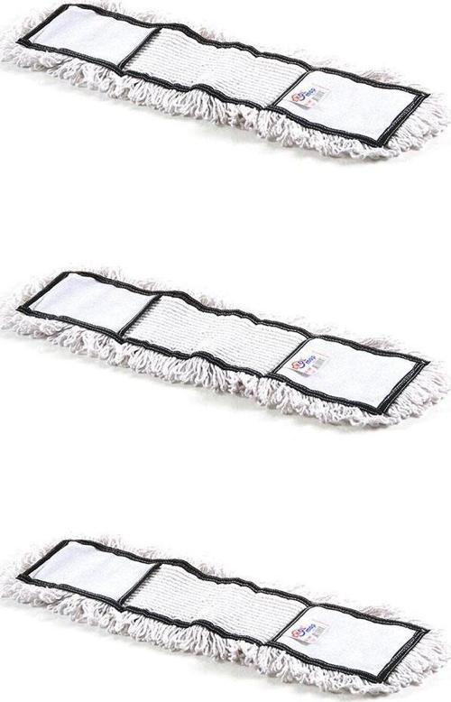 Nemli Palet Yedek Mop Paspas Başlığı Ucu -50 Cm. / Nem Alıcı Mop - Pamuklu / Beyaz - 3 Adet