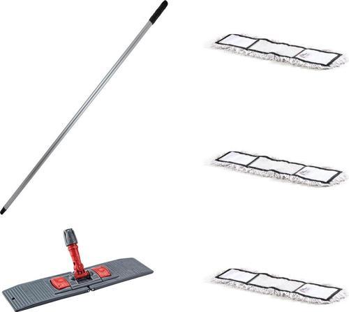 Tablet Palet Nemli Yedek Mop Takımı Seti - 3 Ad 40 Cm. Nemli Mop + Katlanır Aparat + Metal Sap