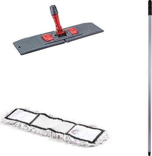Tablet Palet Nemli Yedek Mop Takımı Seti - 80 Cm. Nemli Mop + Katlanır Aparat + Metal Vidalı Sap