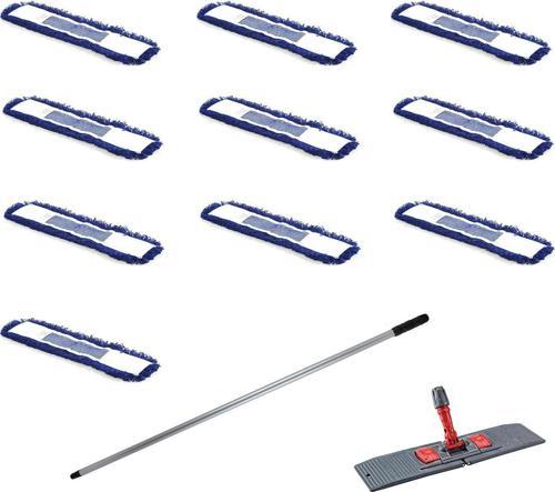 Orlon Nemli Palet Tablet Toz Toplama Statik Mop Takımı Seti - 10 Ad 40 Cm. Moplu 1 Takım