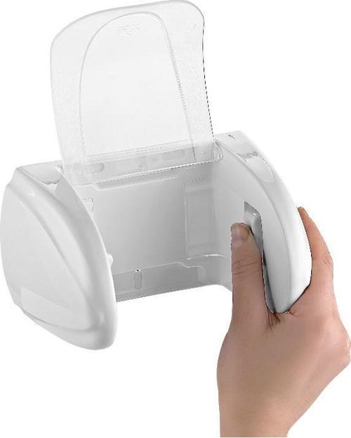 Qlux Aqua WC Tuvalet Kağıdı Aparatı / Plastik / Beyaz / Şeffaf Kapaklı