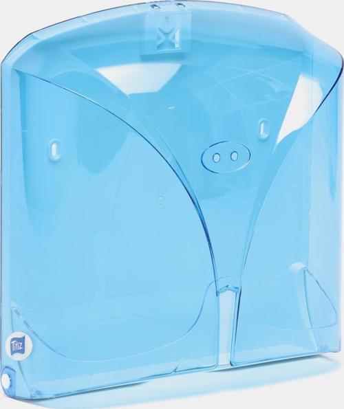 TP-267 Z Katlama Kağıt Havlu Dispenseri Aparatı - Şeffaf Mavi - Plastik - 28 Cm. - 1 Adet