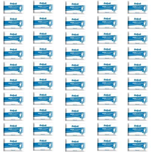 HDPE İş Temizlik Tek Kullanımlık Şeffaf Eldiven / Büyük Boy / 100 Adetlik 50 Paket - Koli