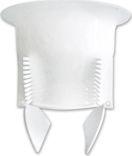Plastik Wc Matik Tuvalet Kapağı - Çift Kapaklı Koku Önleyici - Beyaz - 1 Adet