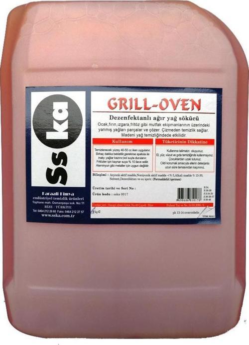 Fırın ve Izgara Temizleyici / Yanmış Yağ Sökücü - 6 Kg. - Bidon