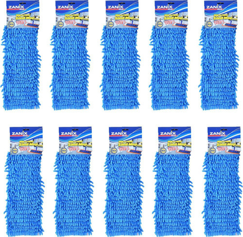 Mikrofiber Islak Kuru Nemli Makarna Şönil Palet Tablet Mop Yedeği - 60 Cm. - 10 Adet