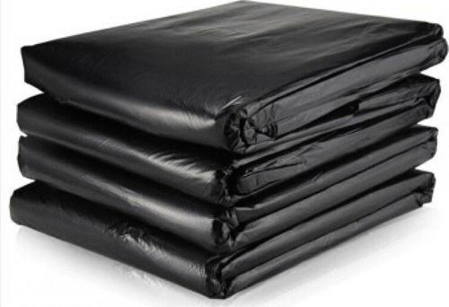 Endüstriyel Jumbo Boy Dökme Çöp Torbası - 80 x 100 Cm. - 250 Mikron - Kalın - 25 Kg. - Siyah - Torba