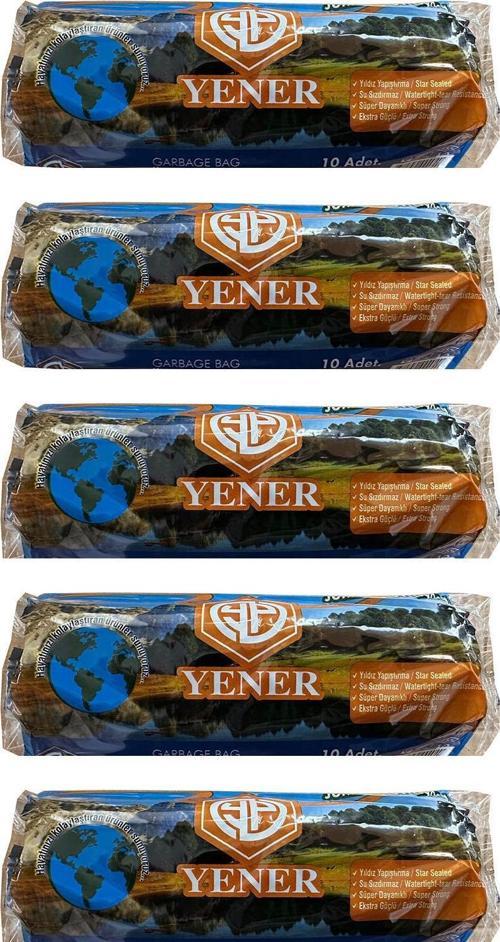 Endüstriyel Jumbo Çöp Torbası Poşeti - 2 Kat - Siyah - 300 Gr. - 80x110 Cm. -10 Adetlik 5 Rulo