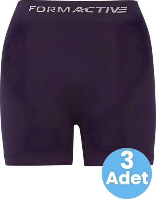 Erkek Dikişsiz/Seamless Nefes Alabilen Boxer 3 Adet Mor L-XL