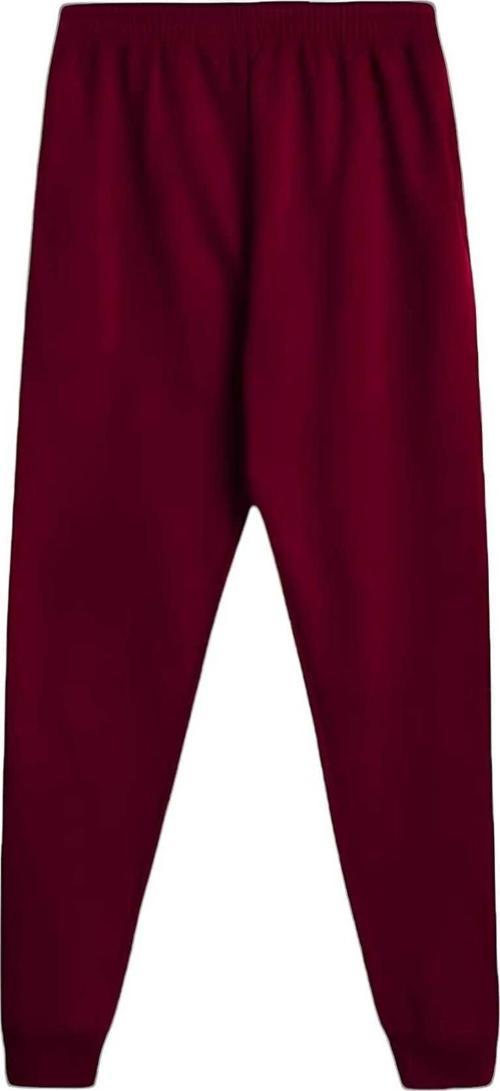 Çocuk Unisex Beli Lastikli Jogger Eşofman Altı Bordo 10 Yaş
