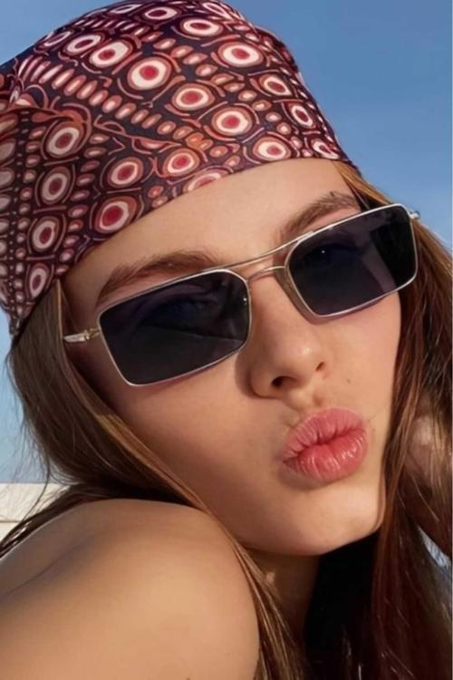 Kadın Bella Vintage Güneş Gözlüğü Siyah