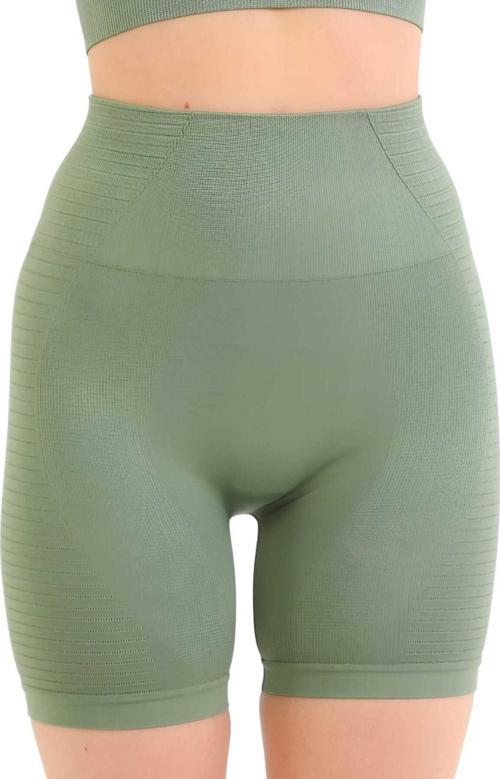 Kadın Tayt Kadın Spor Tayt Haki L-XL