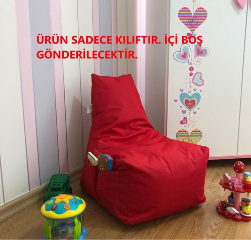 Açelya Çocuk(1-8 Yaş) Armut Koltuk Kılıfı ( Ürün Sadece Kılıftır. İçi Boş Gönderilecektir. )