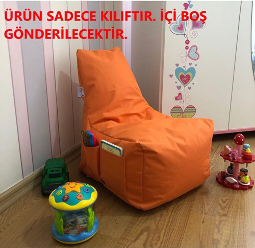 Açelya Çocuk(1-8 Yaş) Armut Koltuk Kılıfı ( Ürün Sadece Kılıftır. İçi Boş Gönderilecektir. )