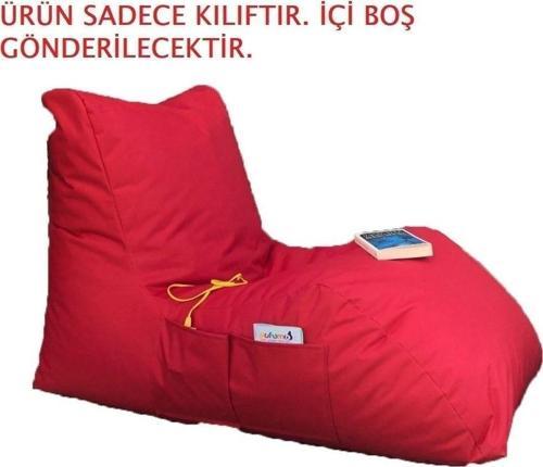 Daybed Armut Koltuk Kılıfı Kırmızı ( Ürün Sadece Kılıftır. İçi Boş Gönderilecektir. )