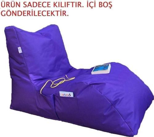 Daybed Armut Koltuk Kılıfı Mor ( Ürün Sadece Kılıftır. İçi Boş Gönderilecektir. )