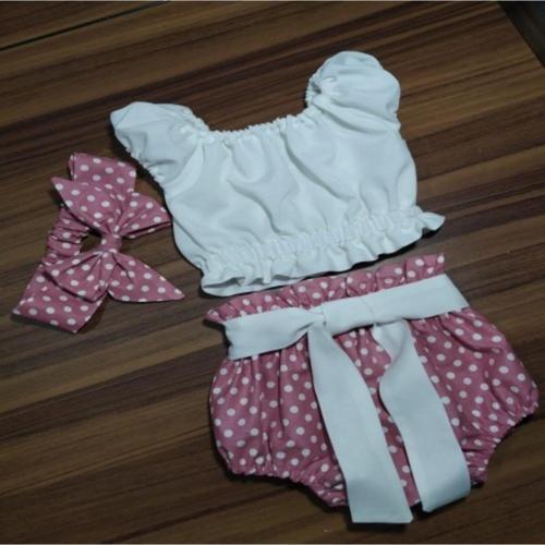 Kız Bebek Büstiyerli Şort Takım