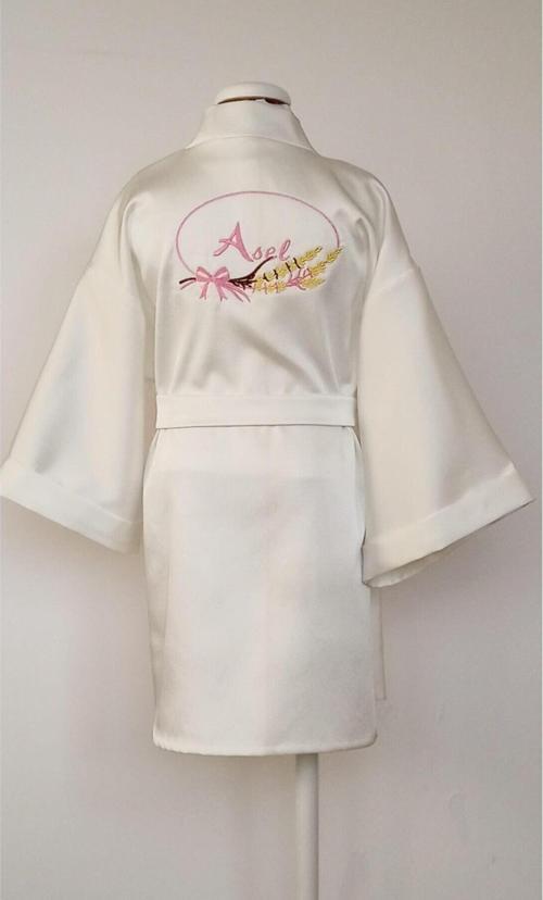 Kız Çocuk Bebek Kimono Sabahlık Kişiye Özel Isim Ve Desen Nakış Işlemeli 0- 10 Yaş
