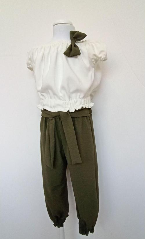 Kız Çocuk Bebek Büstiyerli Pantolon Takım 0-5 Yaş