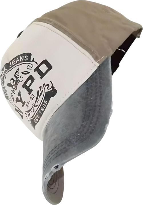 Unisex Pamuklu Nypd Eskitme Kep Şapka Lacivert - Camel Standart