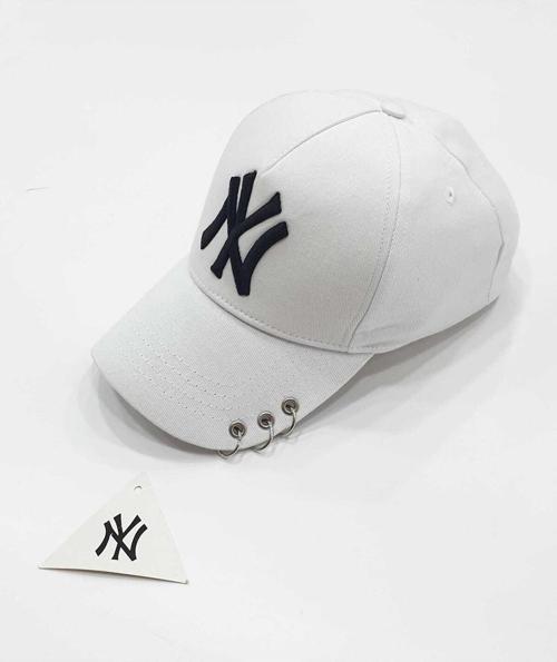 Beyaz Unisex Ny New York Şapka