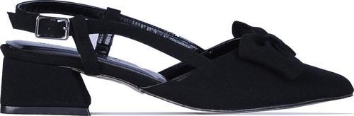 Scarletta S2 Siyah Saten 3Cm Kadın Topuklu Ayakkabı