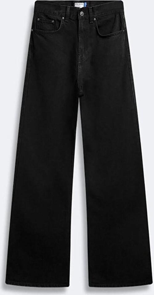 Vıonne H Black Wash Wide Leg Kadın Jean Pantolon