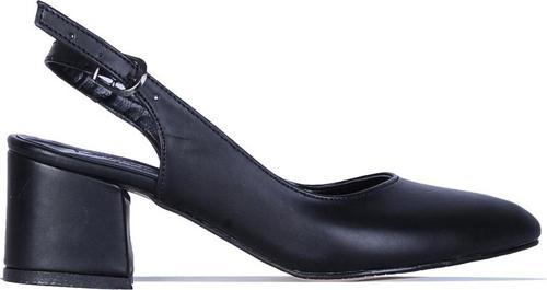 BY3 Ayışığı Cilt Siyah 6Cm Kadın Topuklu Ayakkabı