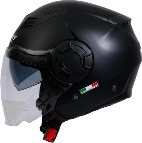 Sw766 Yarım Yazlık Kask Warrıor Mat Black Army Grey Güneş Vizörlü