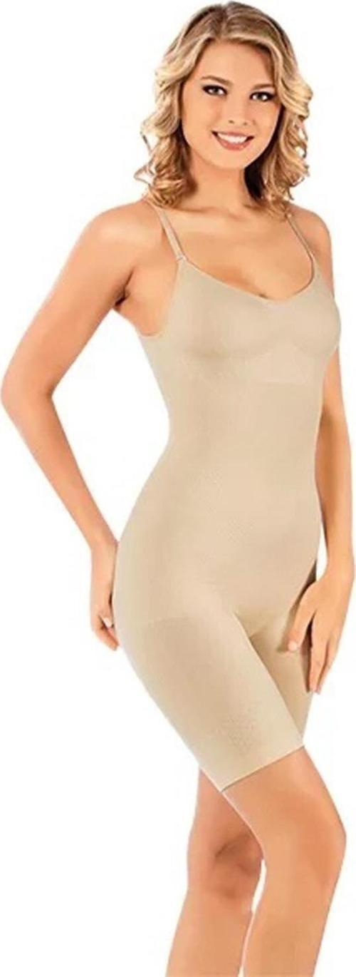 Kadın Ayar Askı Tam Boy Ten Korsajlı Body Korse 9002